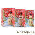 Custom printing paper cute christmas gift box , pretty rectangular christmas decoration box